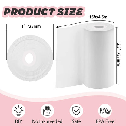 Clear Sticky Roll Paper for Mini Thermal Printer